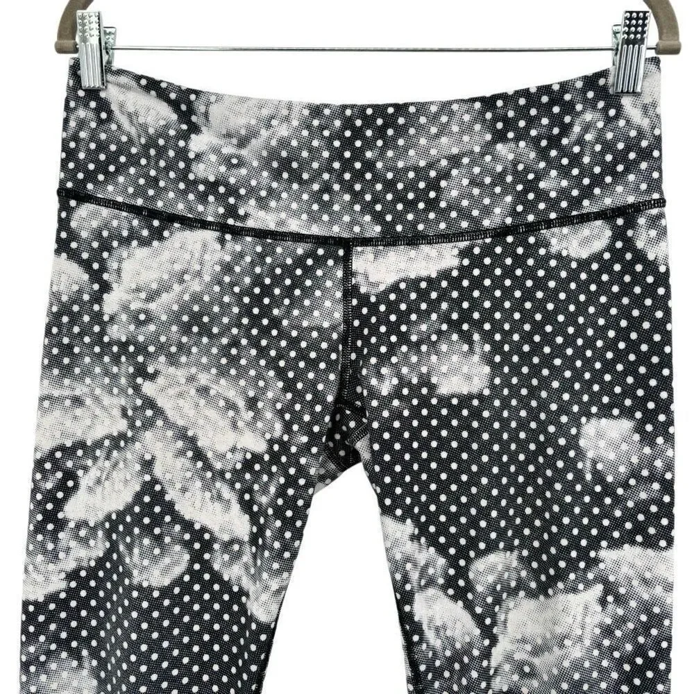 Lululemon Wunder Under Crop Il Dottie‎ Dream Rose Neutral Blush Size 10